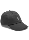 Polo Ralph Lauren Logo-embroidered Cotton-twill Cap In Gray