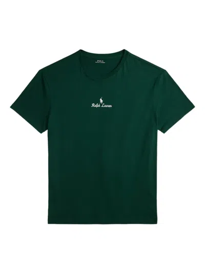 Polo Ralph Lauren Logo-embroidered Crew-neck T-shirt In Green