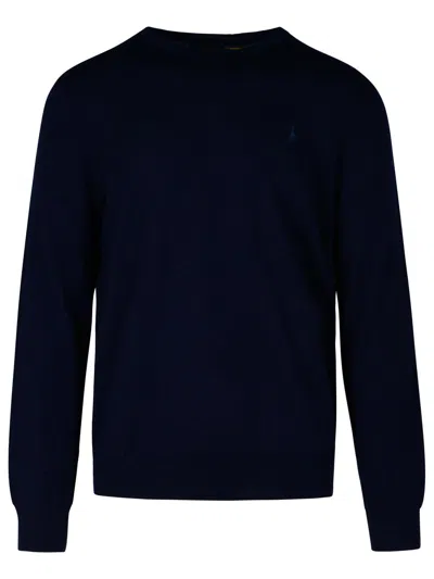 Polo Ralph Lauren Logo Embroidered Crewneck Jumper In Black