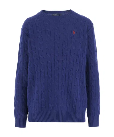 POLO RALPH LAUREN POLO RALPH LAUREN LOGO-EMBROIDERED CREWNECK JUMPER