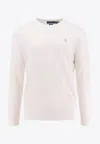 Polo Ralph Lauren Slim Fit Cotton Sweater In White