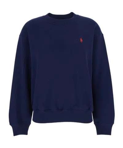 POLO RALPH LAUREN POLO RALPH LAUREN LOGO EMBROIDERED CREWNECK SWEATSHIRT