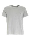 Polo Ralph Lauren Logo Embroidered Crewneck T-shirt In Andover Heather