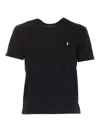 Polo Ralph Lauren Polo Pony-embroidered Cotton T-shirt In Black