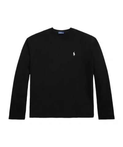 POLO RALPH LAUREN POLO RALPH LAUREN LOGO EMBROIDERED CREWNECK T-SHIRT