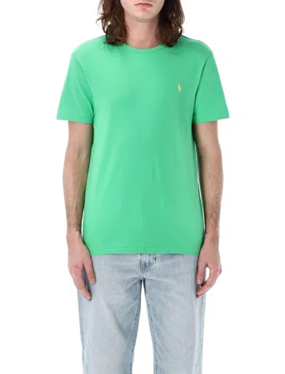Polo Ralph Lauren Logo-embroidered Crewneck T-shirt In Green
