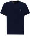 Polo Ralph Lauren Logo Embroidered Crewneck T-shirt In Blue