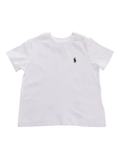 Polo Ralph Lauren Kids' Cn Tee Tops Knit T-shirt In White