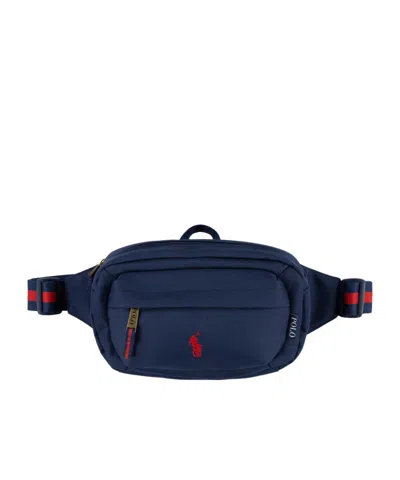 Polo Ralph Lauren Logo Embroidered Crossbody Bag In Blue