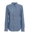 Polo Ralph Lauren Denim Long Sleeve Button Down Merced Wash In Blue