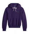 Polo Ralph Lauren Cozy Fleece Hoodie Drawstring Style In Purple