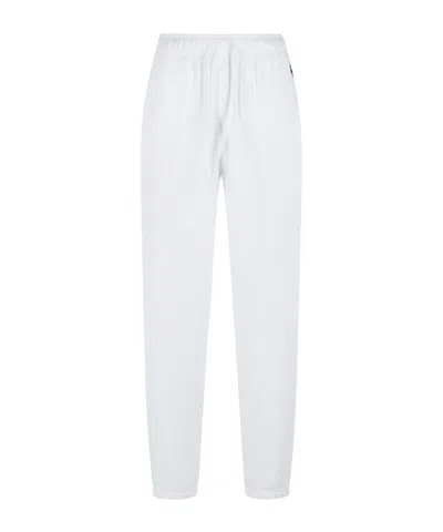 Polo Ralph Lauren Logo-embroidered Drawstring Pants In White