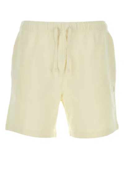 Polo Ralph Lauren Logo Embroidered Drawstring Track Shorts In White