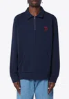 Polo Ralph Lauren Logo Embroidered Half-zip Sweatshirt