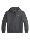 Polo Ralph Lauren Logo-embroidered Hoodie In Gray