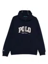Polo Ralph Lauren Classic Navy Blue Hoodie With Embroidered Logo