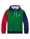 Polo Ralph Lauren Logo-embroidered Hoodie In Green