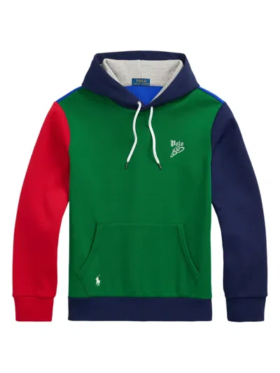 Polo Ralph Lauren Logo-embroidered Hoodie In Green