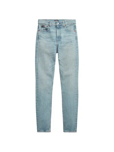 Polo Ralph Lauren Logo-embroidered Jeans In Blue