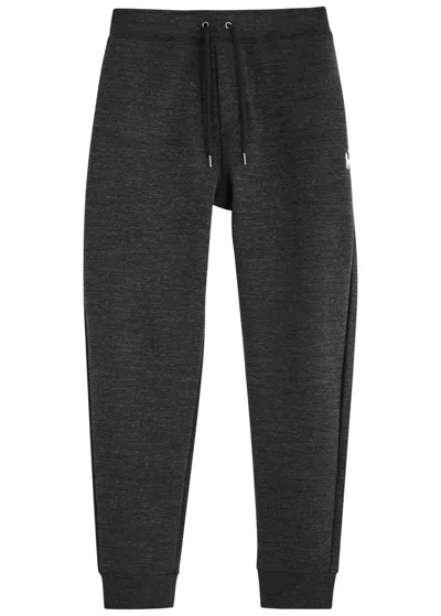Polo Ralph Lauren Logo-embroidered Jersey Sweatpants In Black