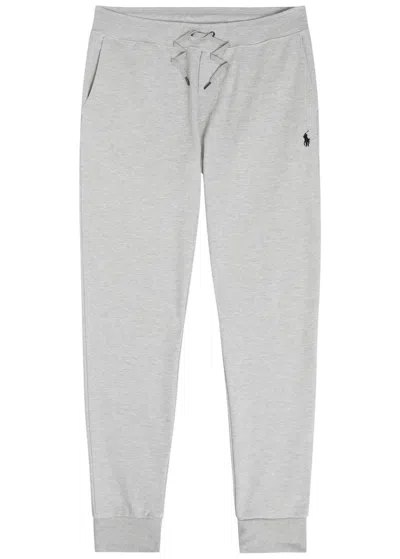 Polo Ralph Lauren Logo-embroidered Jersey Sweatpants In Gray