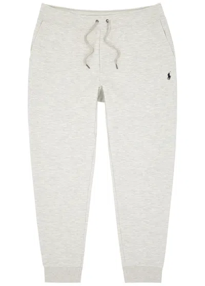 Polo Ralph Lauren Logo-embroidered Jersey Sweatpants In Grey
