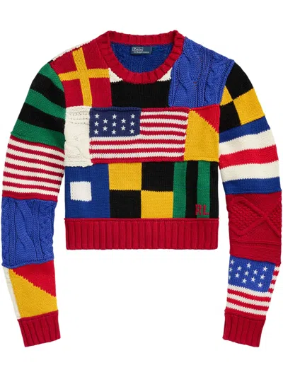 POLO RALPH LAUREN LOGO-EMBROIDERED JUMPER