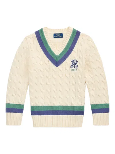 POLO RALPH LAUREN LOGO-EMBROIDERED JUMPER