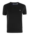 Polo Ralph Lauren Logo-embroidered Knitted T-shirt In Black