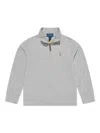 Polo Ralph Lauren Logo-embroidered Long-sleeve Polo Shirt In Grey