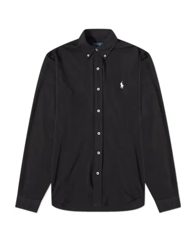 POLO RALPH LAUREN POLO RALPH LAUREN LOGO EMBROIDERED LONG-SLEEVED SHIRT