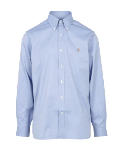 POLO RALPH LAUREN POLO RALPH LAUREN LOGO EMBROIDERED LONG-SLEEVED SHIRT