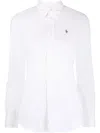 Polo Ralph Lauren Logo-embroidered Oxford Shirt In White