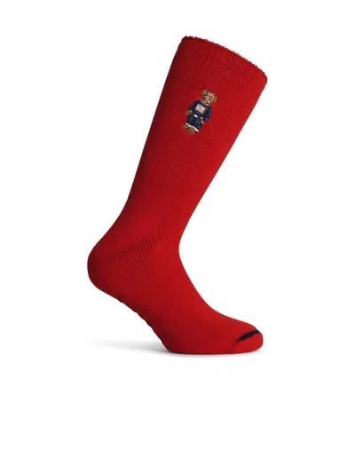 Polo Ralph Lauren Logo Embroidered Pack Of Three Socks  In Multicolor