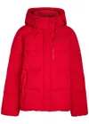 Polo Ralph Lauren Logo-embroidered Padded Shell Jacket In Red