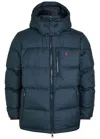 Polo Ralph Lauren Logo-embroidered Quilted Padded Shell Hooded Down Jacket In Blue