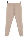 Polo Ralph Lauren Jogging Trousers With Elastic Waistband And Cuffs In Brown