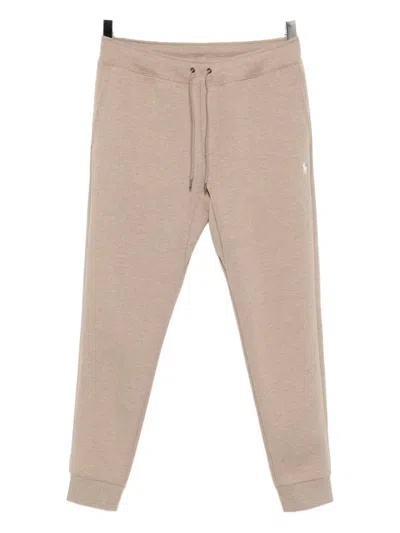 Polo Ralph Lauren Jogging Trousers With Elastic Waistband And Cuffs In Brown