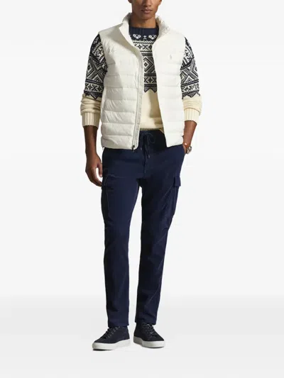 Polo Ralph Lauren Logo-embroidered Pocket Gilet In White