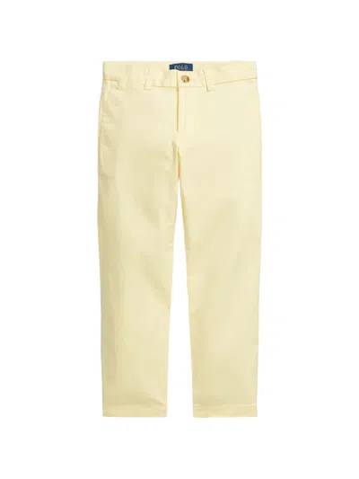Polo Ralph Lauren Kids' Logo-embroidered Pocket Trousers In Neutral