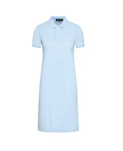 Polo Ralph Lauren Logo Embroidered Polo Neck Dress