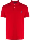 Polo Ralph Lauren Logo Embroidery Polo Shirt In Red