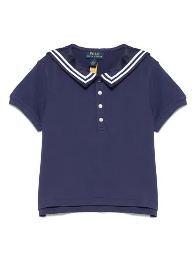 Polo Ralph Lauren Kids' Logo-embroidered Polo Shirt In Blue