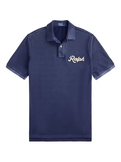 Polo Ralph Lauren Logo-embroidered Polo Shirt In Blue