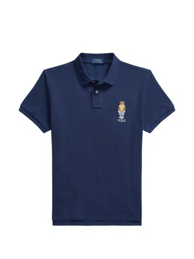 Polo Ralph Lauren Logo-embroidered Polo Shirt In Blue