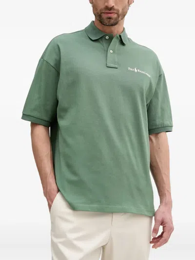 Polo Ralph Lauren Logo-embroidered Polo Shirt In Green