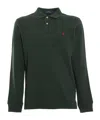 Polo Ralph Lauren Logo Embroidered Long-sleeved Polo Shirt In Green