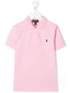 Polo Ralph Lauren Embroidered-logo Polo Shirt In Pink