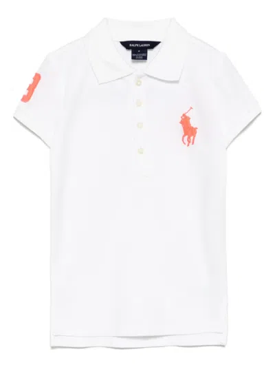 Polo Ralph Lauren Kids' Logo-embroidered Polo Shirt In White