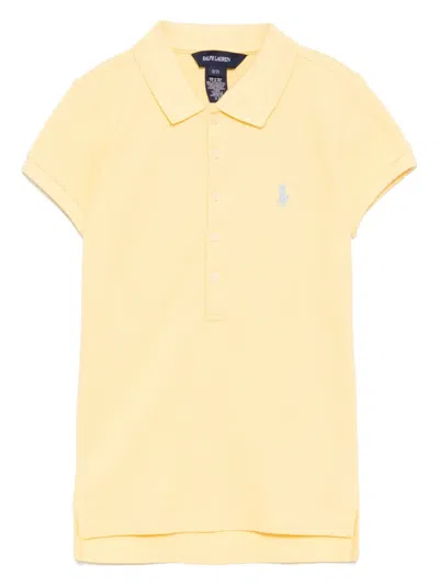 Polo Ralph Lauren Kids' Logo-embroidered Polo Shirt In Yellow